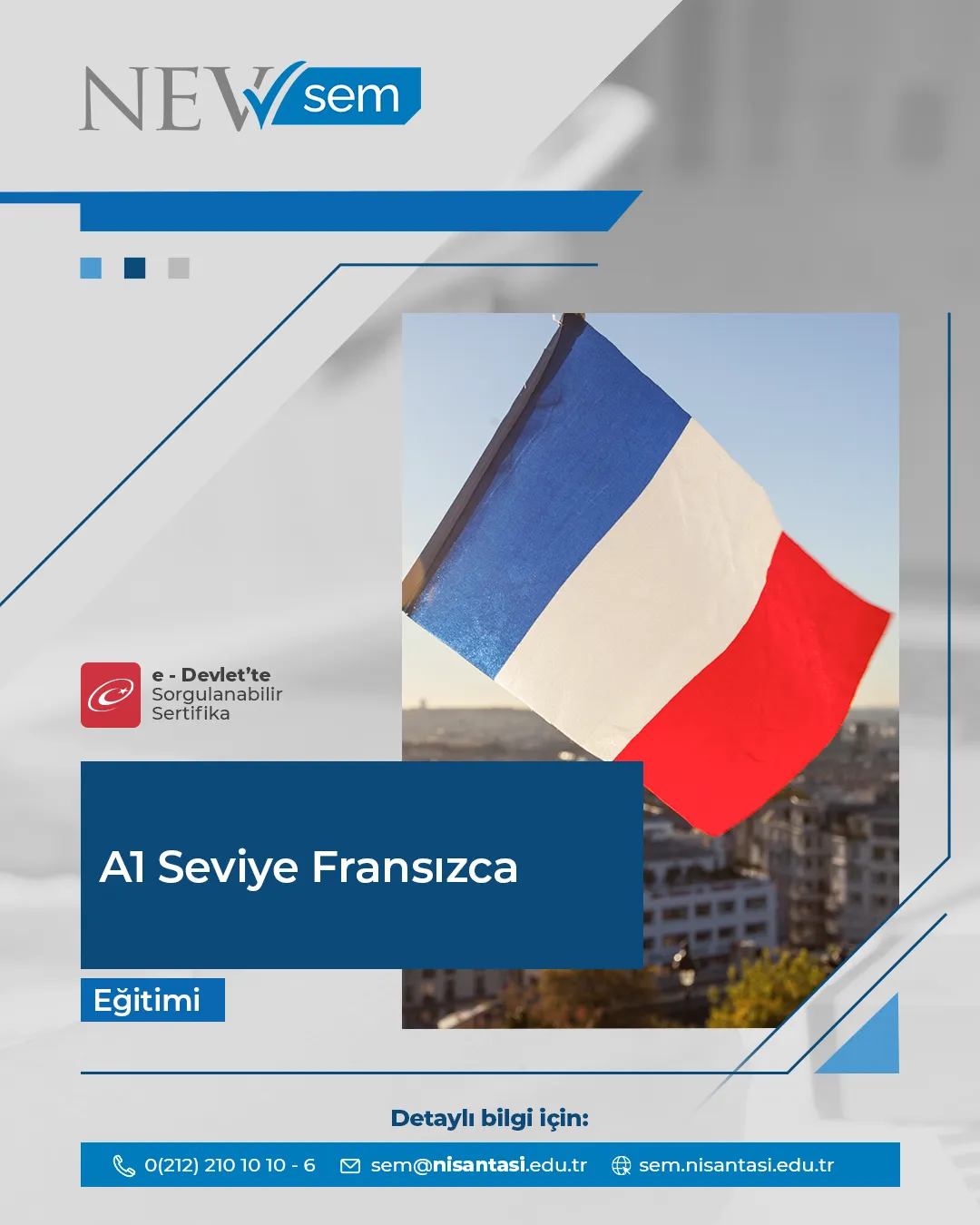A1 Seviye Fransızca Sertifika Programı