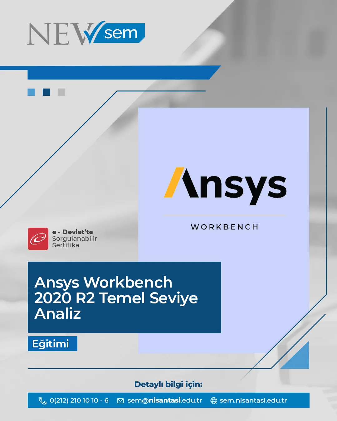 Ansys Workbench Sertifika Programı 2020 R2 Temel Seviye Analiz Sertifika Programı