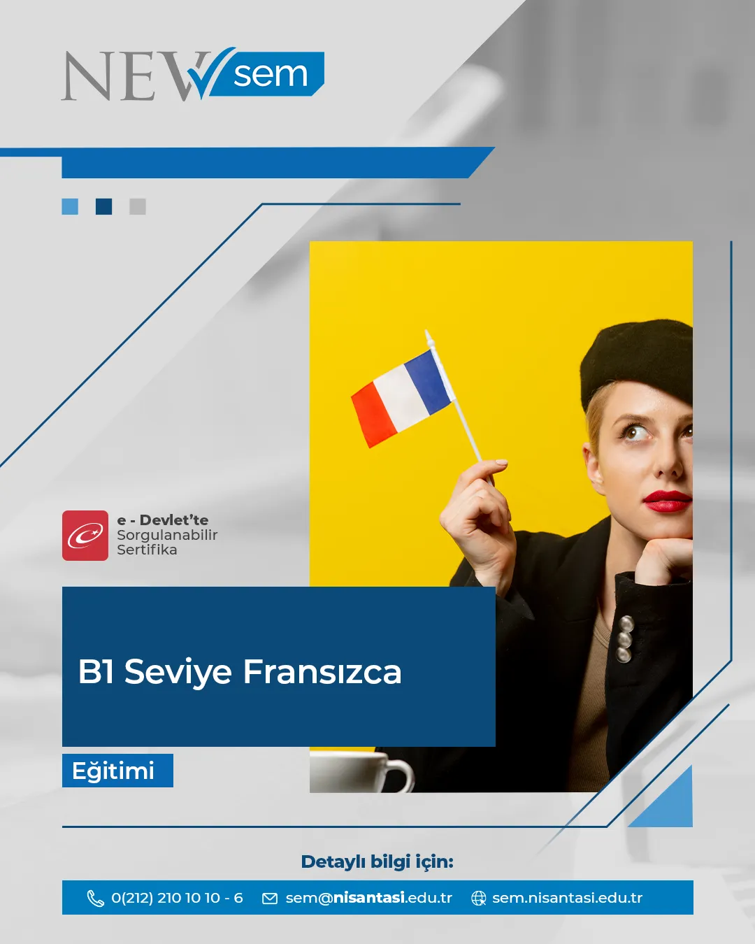 B1 Seviye Fransızca Sertifika Programı