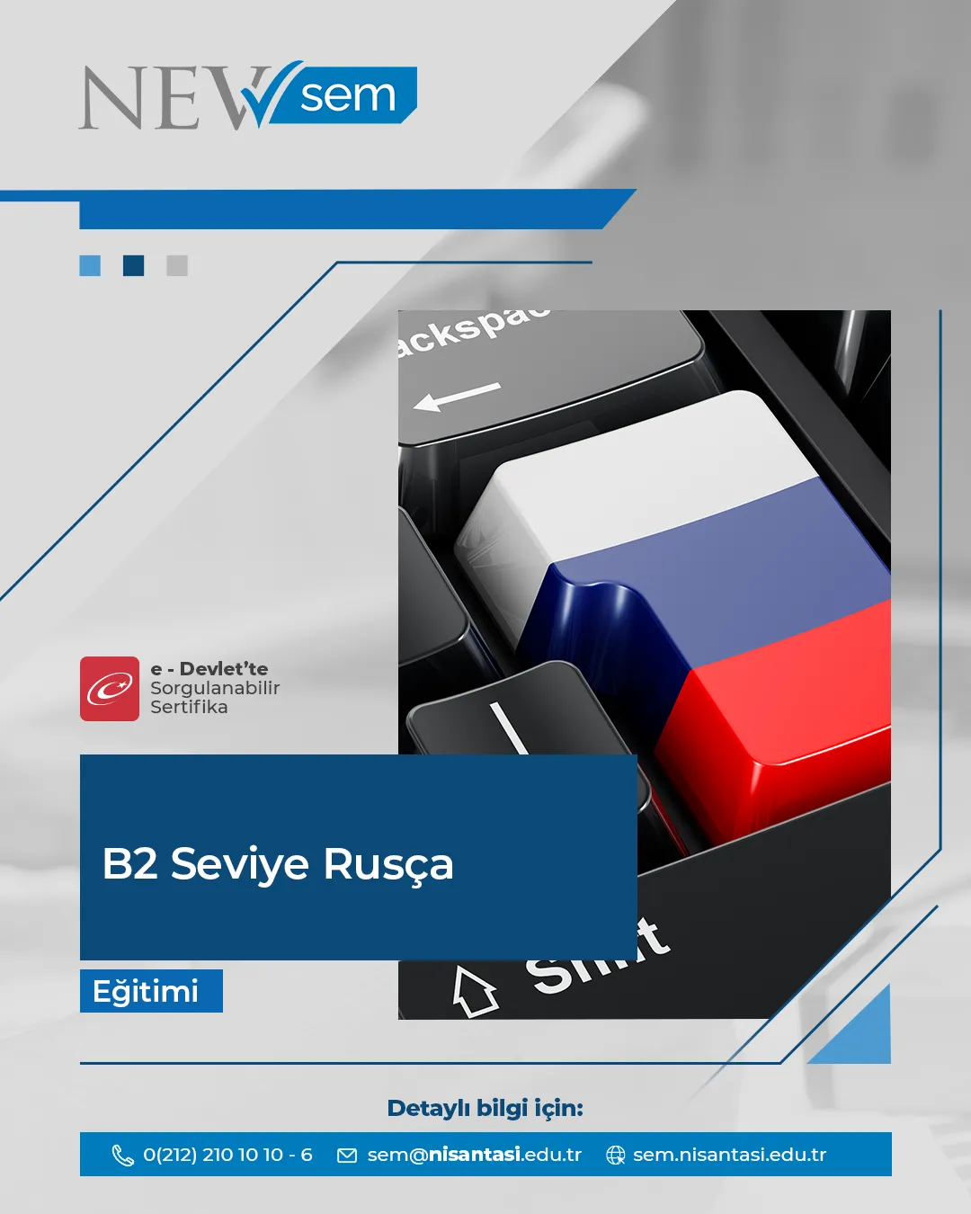 B2 Seviye Rusça Sertifika Programı