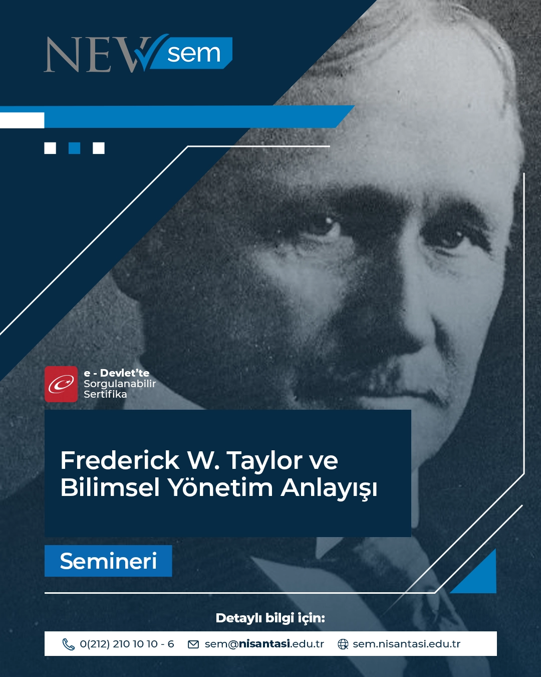 Frederick W. Taylor Ve Bilimsel Yönetim Anlayışı Semineri