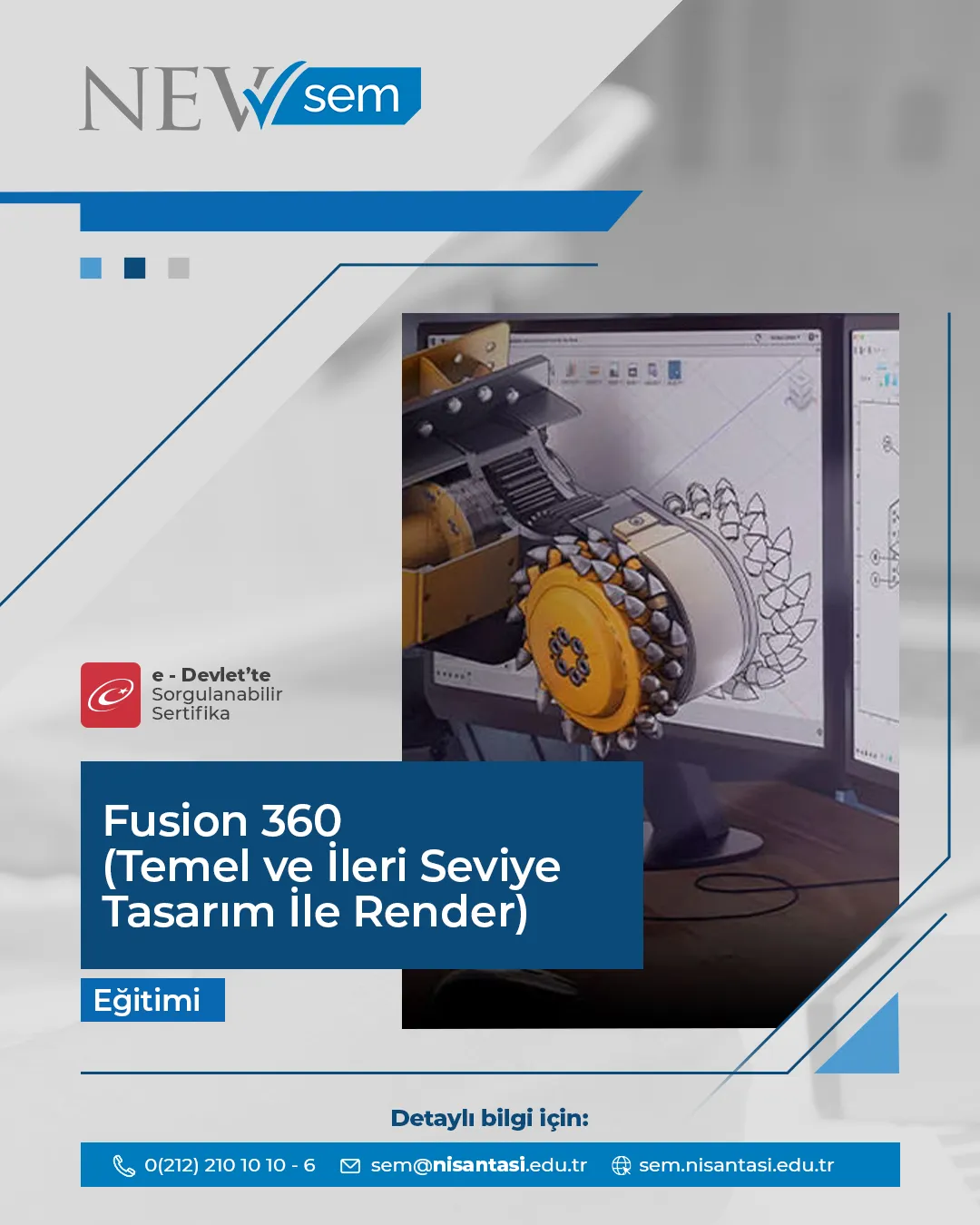 Fusion 360 Sertifika Programı (Temel Ve İleri Seviye Tasarım İle Render) Sertifika Programı