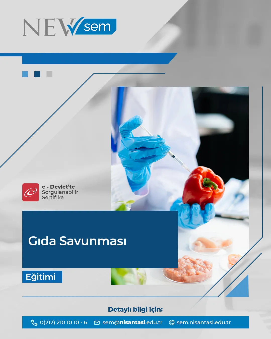 Gıda Savunması Sertifika Programı