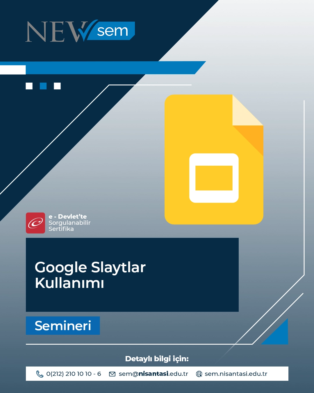 Google Slaytlar Kullanımı Semineri
