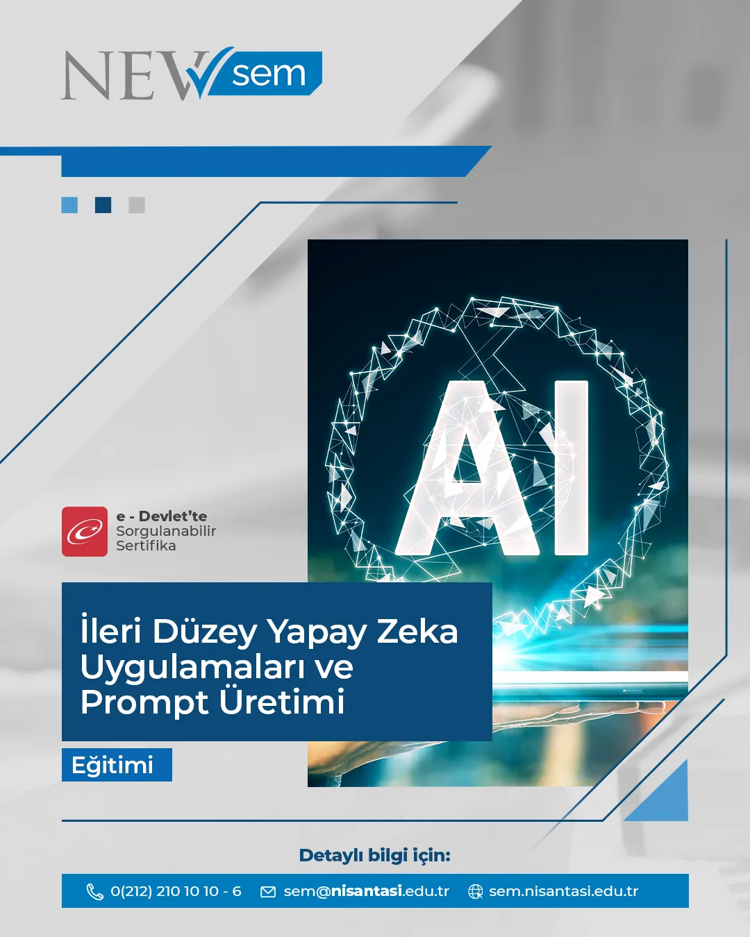 İleri Düzey Yapay Zeka Uygulamaları Ve Prompt Üretimi Sertifika Programı Eğitimi