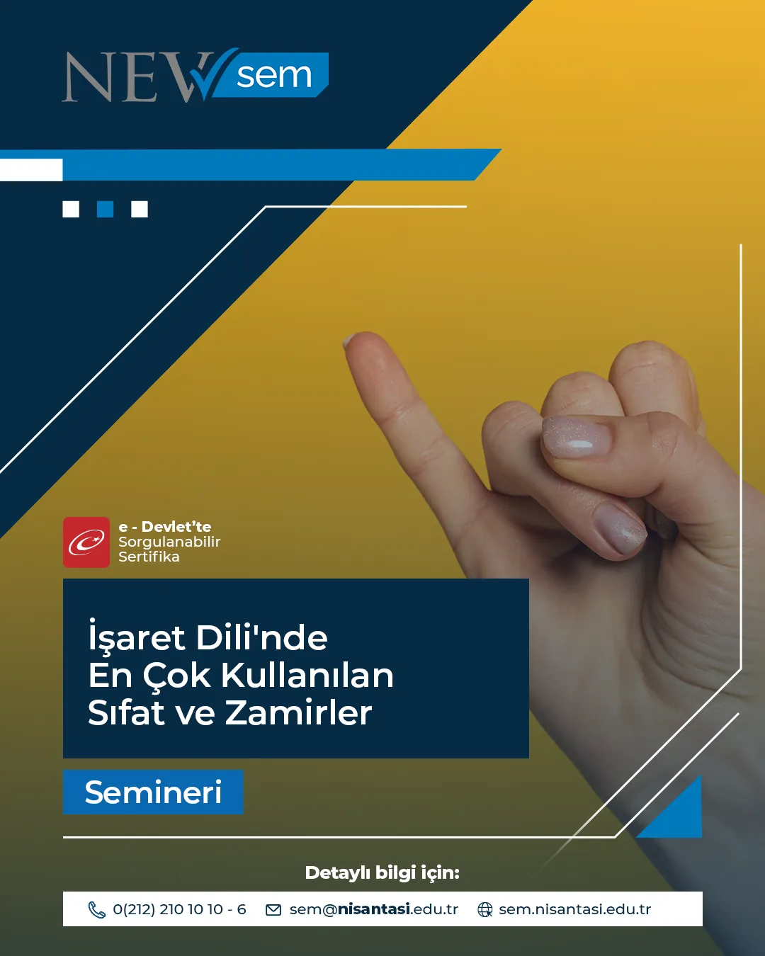 İşaret Dili'nde En Çok Kullanılan Sıfat Ve Zamirler Semineri
