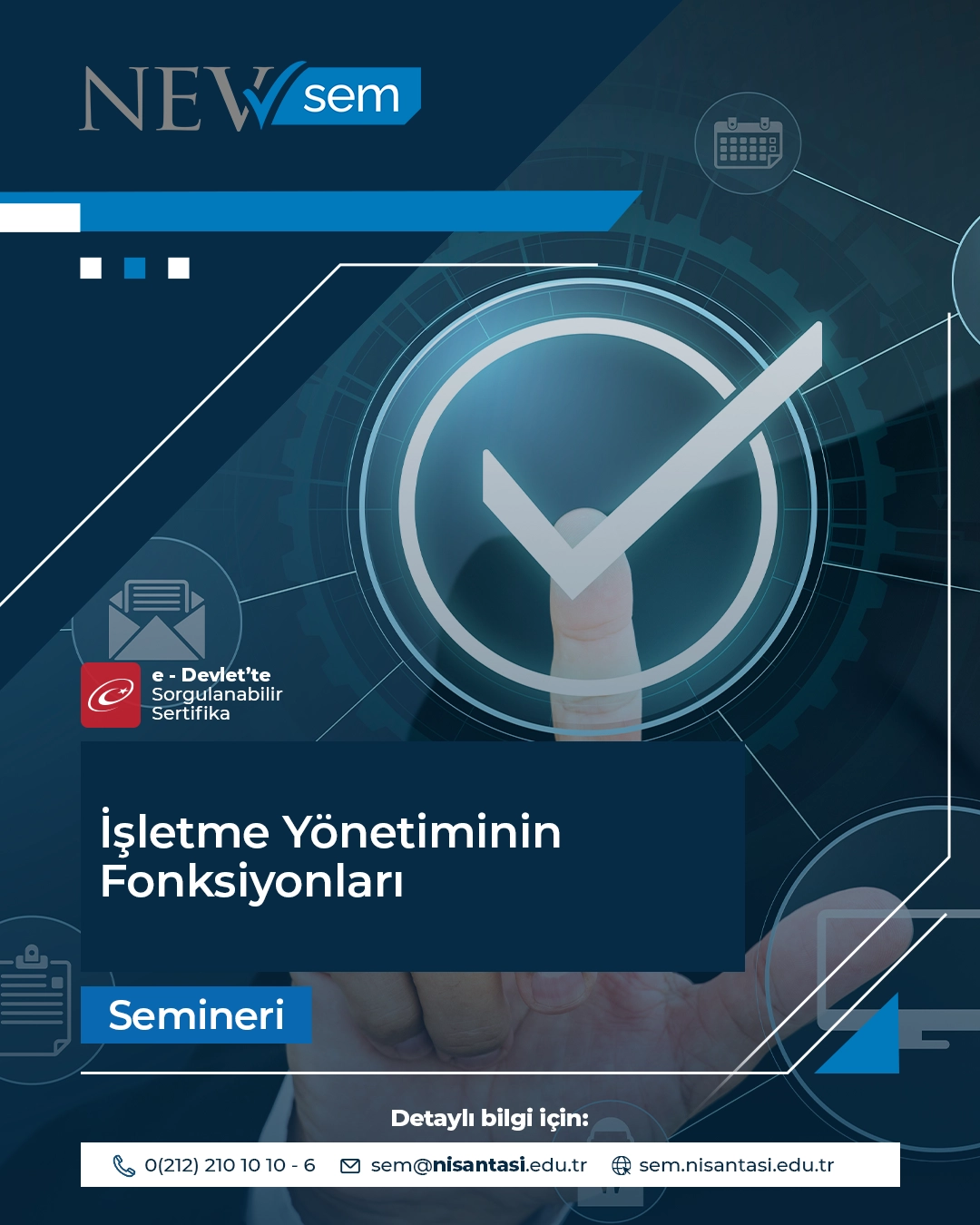 İşletme Yönetiminin Fonksiyonları Semineri