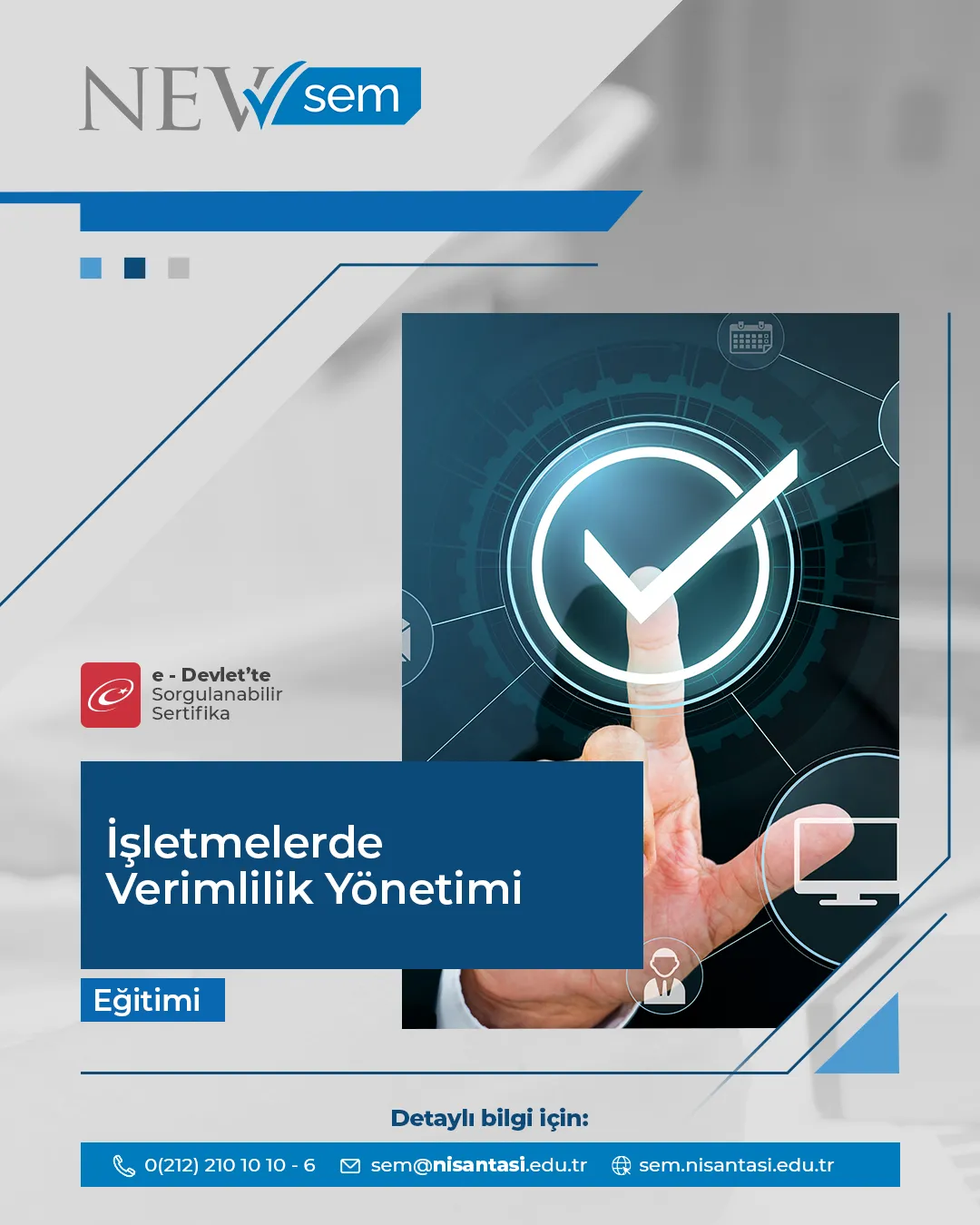İşletmelerde Verimlilik Yönetimi Sertifika Programı