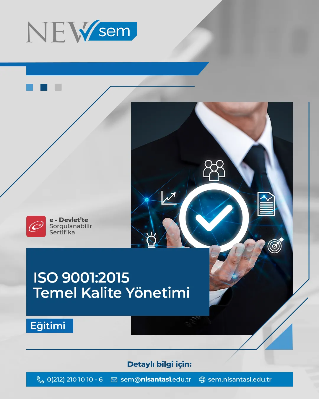 Iso 9001:2015 Temel Kalite Yönetimi Sertifika Programı