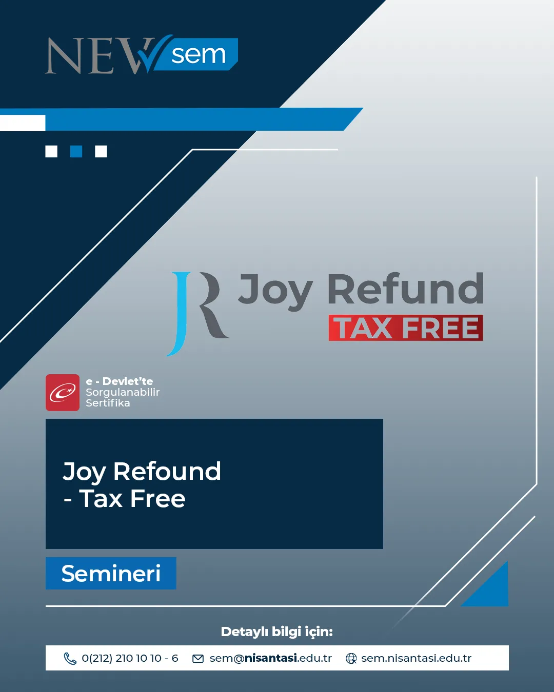 Joy Refound - Tax Free Semineri
