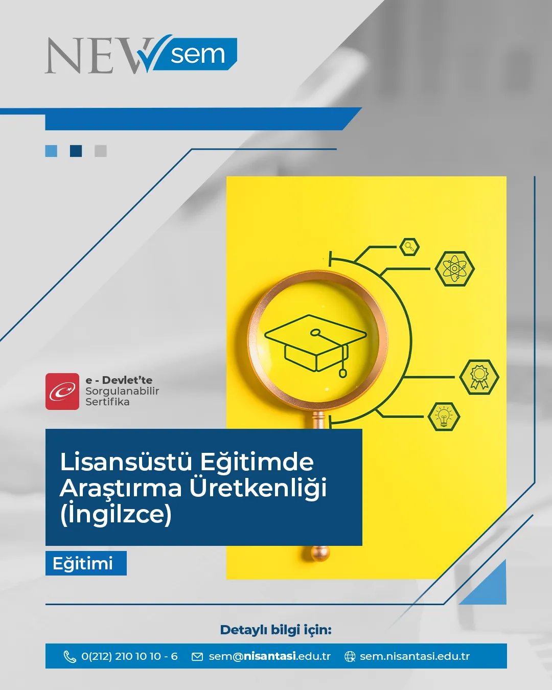 Lisansüstü Eğitimde Araştırma Üretkenliği Sertifika Programı - İngilizce