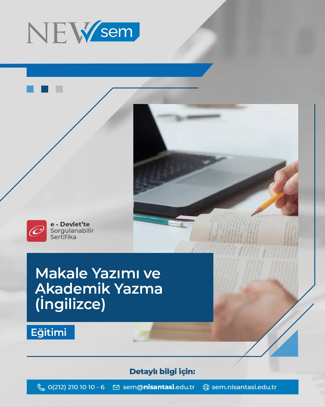 Makale Yazımı Ve Akademik Yazma Sertifika Programı (İngilizce)
