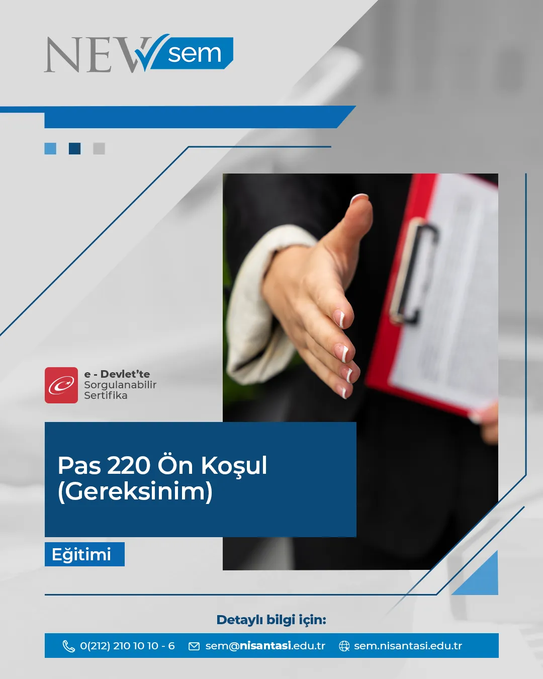 Pas 220 Ön Koşul(Gereksinim) Sertifika Programı