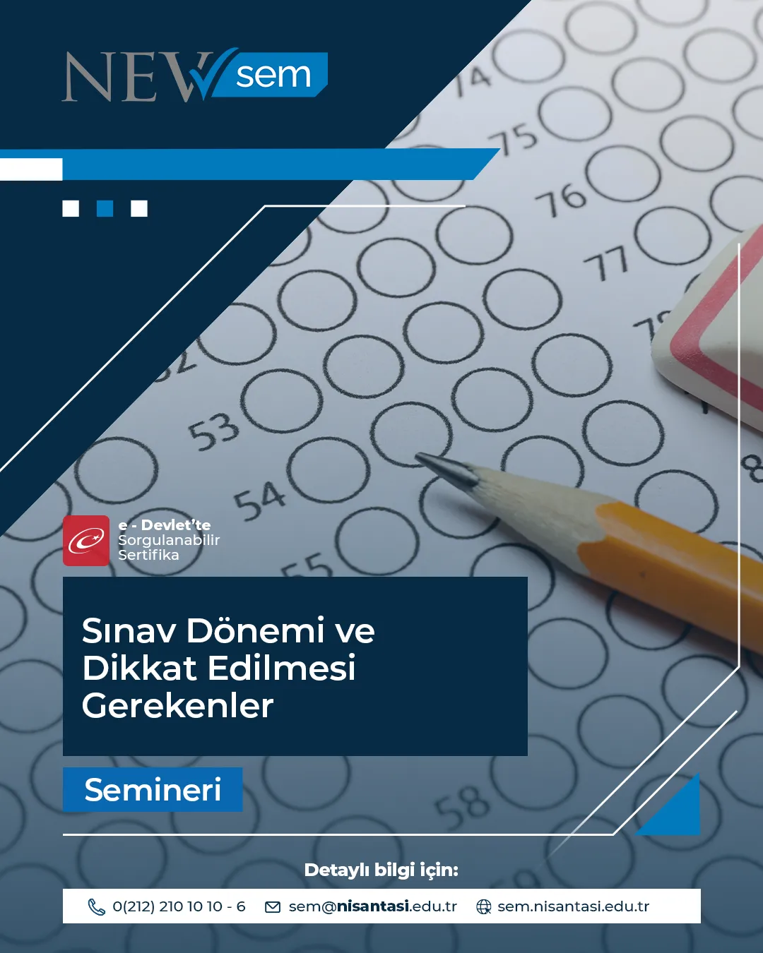 Sınav Dönemi Ve Dikkat Edilmesi Gerekenler Semineri