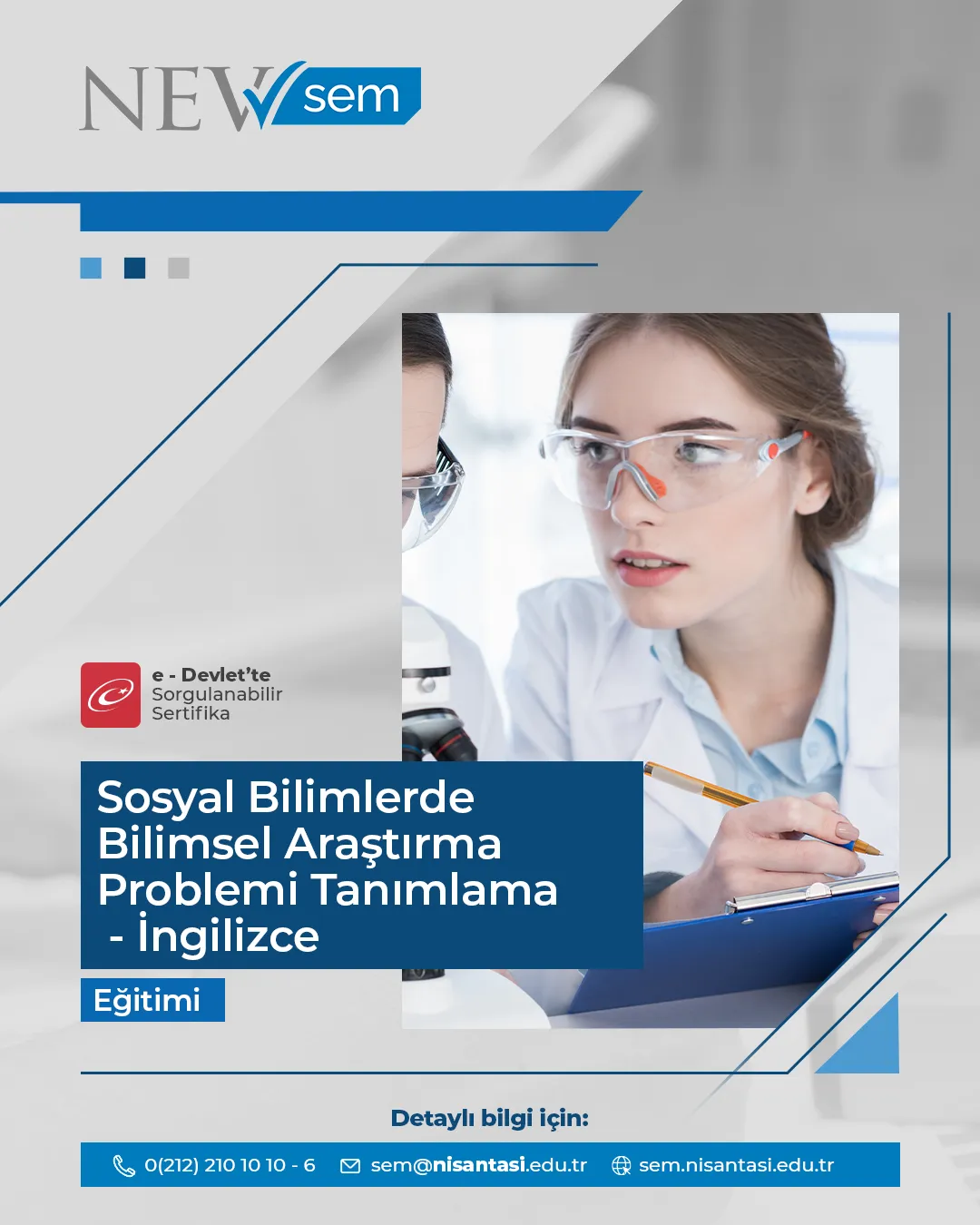 Sosyal Bilimlerde Bilimsel Araştırma Problemi Tanımlama Sertifika Programı - İngilizce