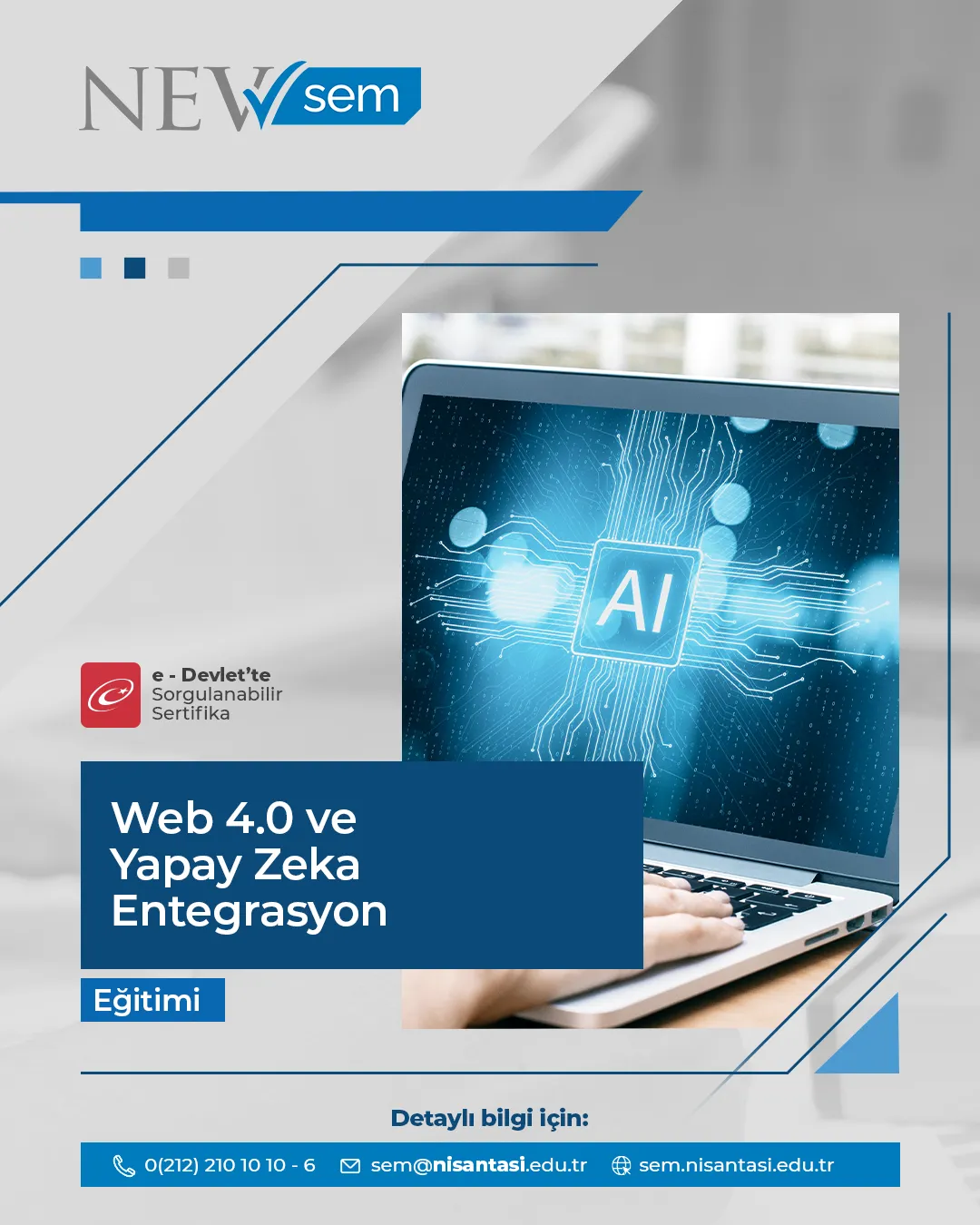 Web 4.0 Ve Yapay Zeka Entegrasyon Yönetimi Sertifika Programı