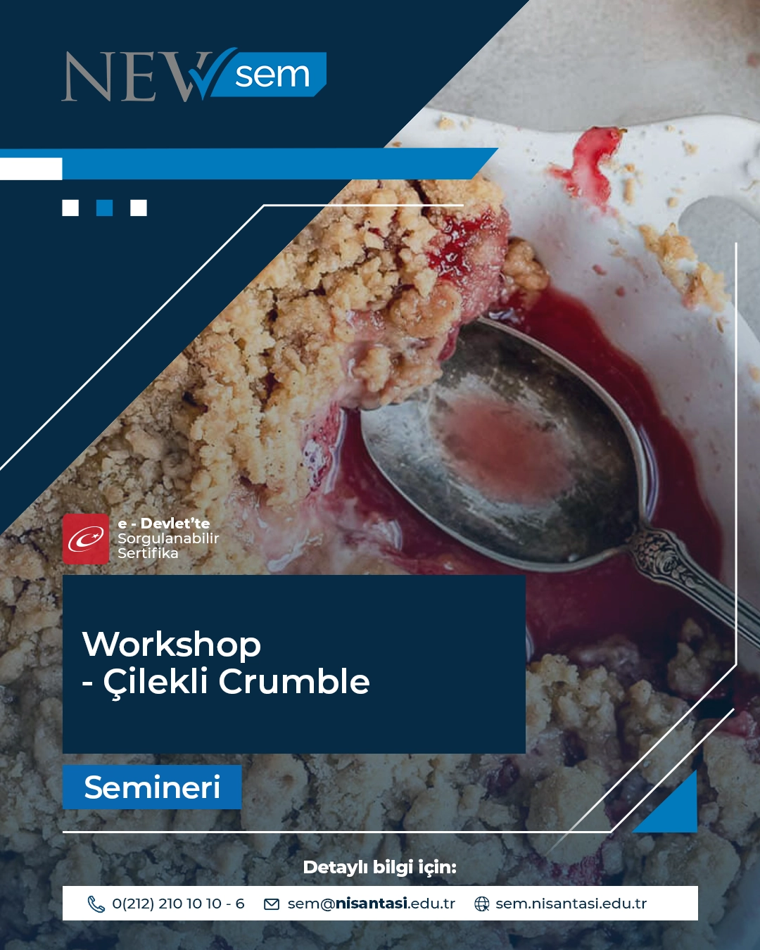 Workshop - Çilekli Crumble Semineri