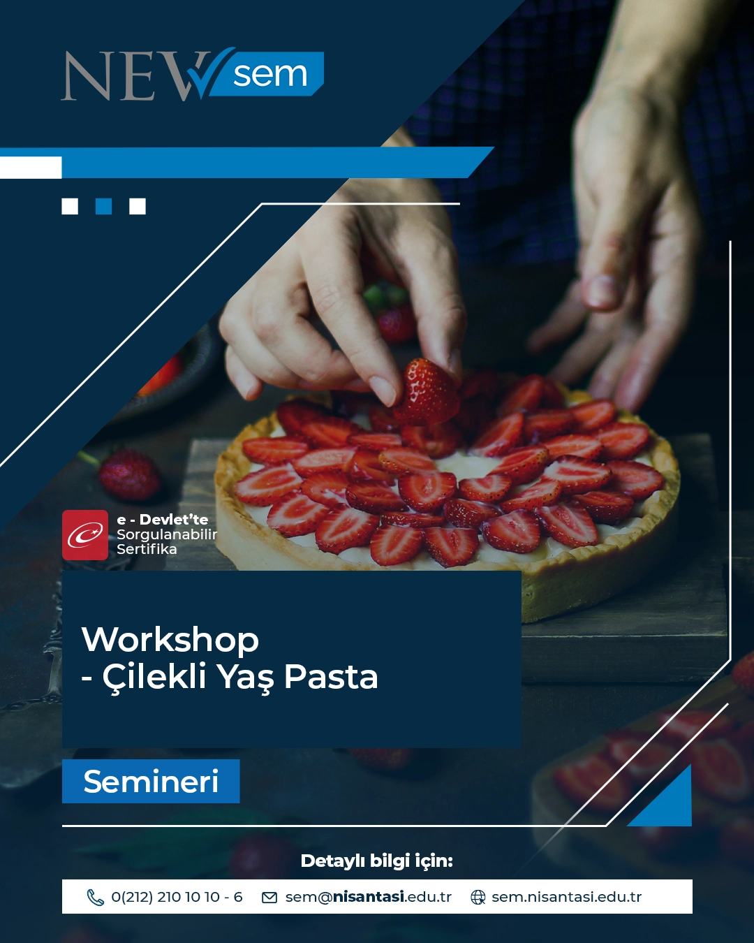 Workshop - Çilekli Yaş Pasta Semineri