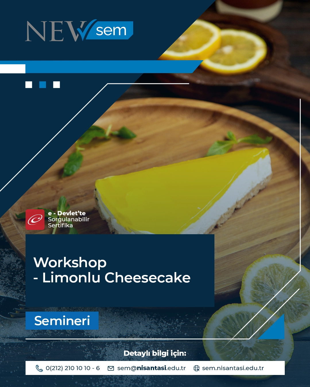 Workshop - Limonlu Cheesecake Semineri