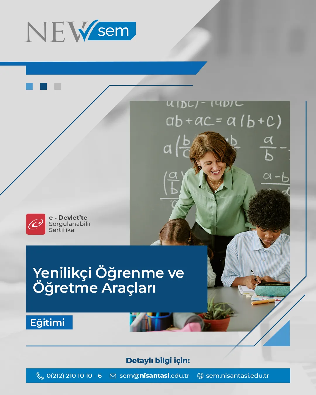 Yenilikçi Öğrenme Ve Öğretme Araçları Sertifika Programı