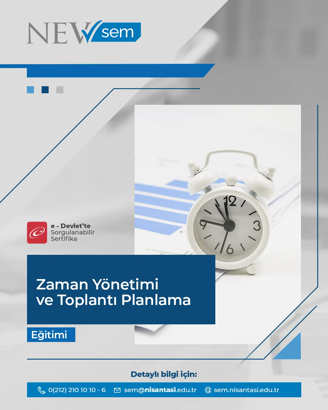 Zaman Yönetimi Ve Toplantı Planlama Sertifika Programı