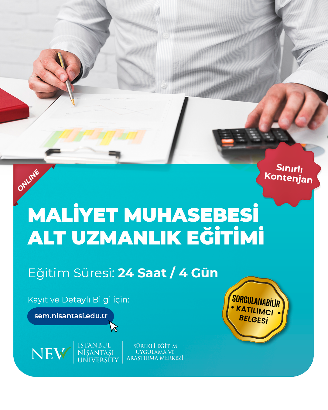 Maliyet Muhasebesi Alt Uzmanlık Eğitimi