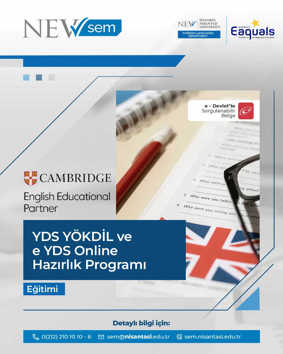 YDS YÖKDİL ve e YDS Soru Çözme Kampı